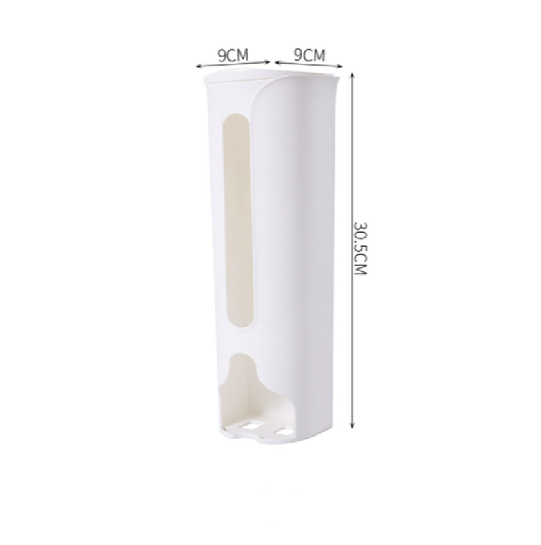 Wall Hanging Garbage Bag Storage Box, Kitchen Plastic Bag Holder & Organizer for Bathroom, Trash Bag Dispenser