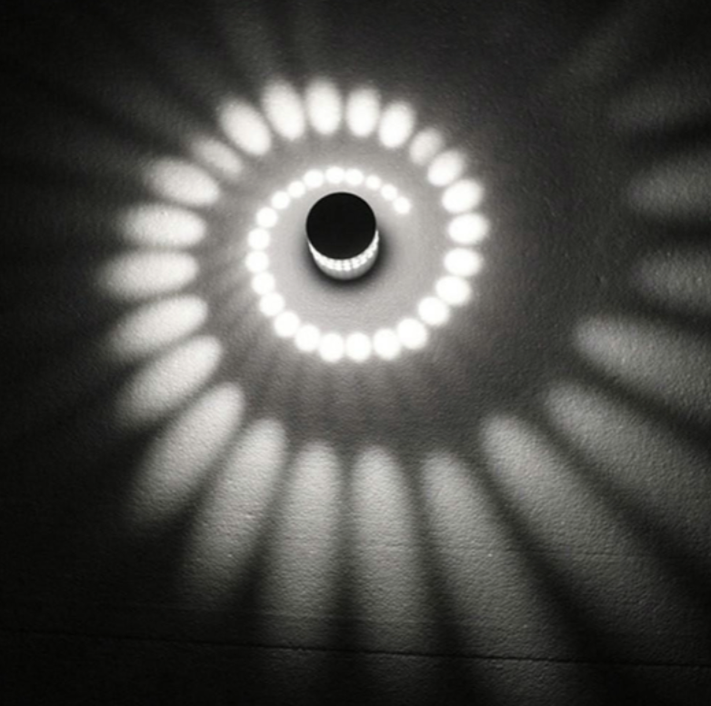 Spiral Lighting Effect LED Wall Lamp