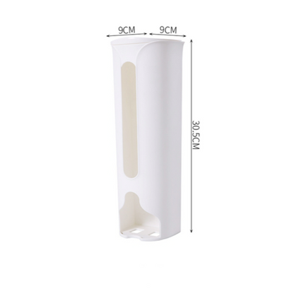 Wall Hanging Garbage Bag Storage Box, Kitchen Plastic Bag Holder & Organizer for Bathroom, Trash Bag Dispenser