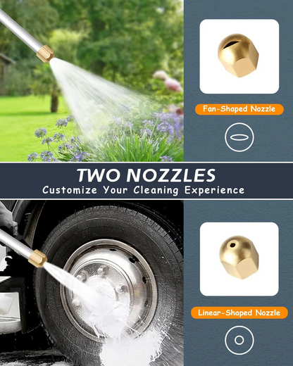 High-Pressure Car Wash Hose Nozzle Water Spray Attachment