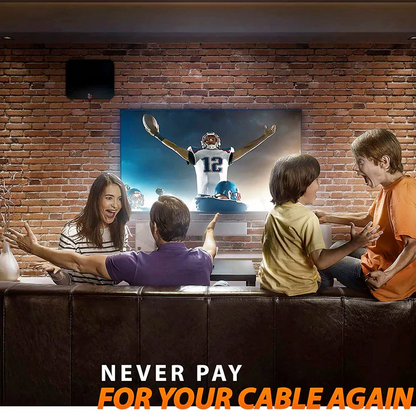 Extra-Range Outdoor Digital Antenna with 360° Rotation for HD Channels