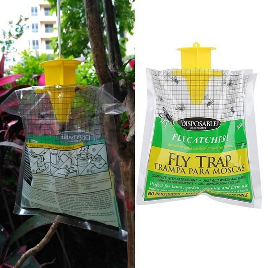 Outdoor Disposable Fly and Insect Trap Environmentally Safe
