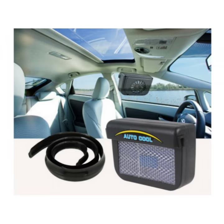 Car Window Fan with Solar Power for Efficient Cooling