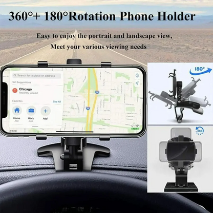 Adjustable Car Phone Holder for Dashboard and Windshield