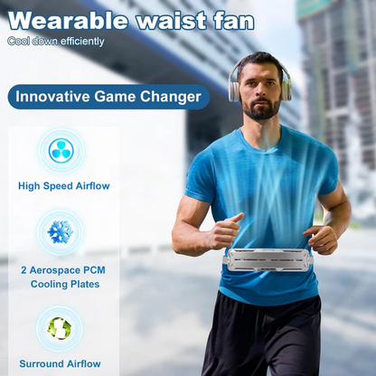 Portable Hands Free Waist Fan Travel Cooling Belt
