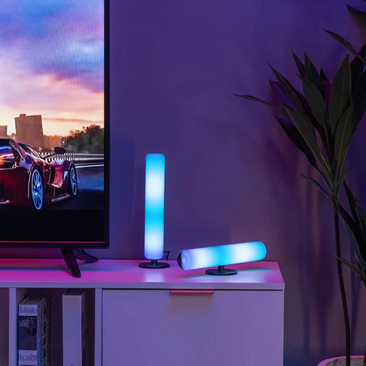 USB RGB Led Color Light Bar, Music Rhythm Ambient Pickup Lamp Decor for Home, Parties, and Gaming