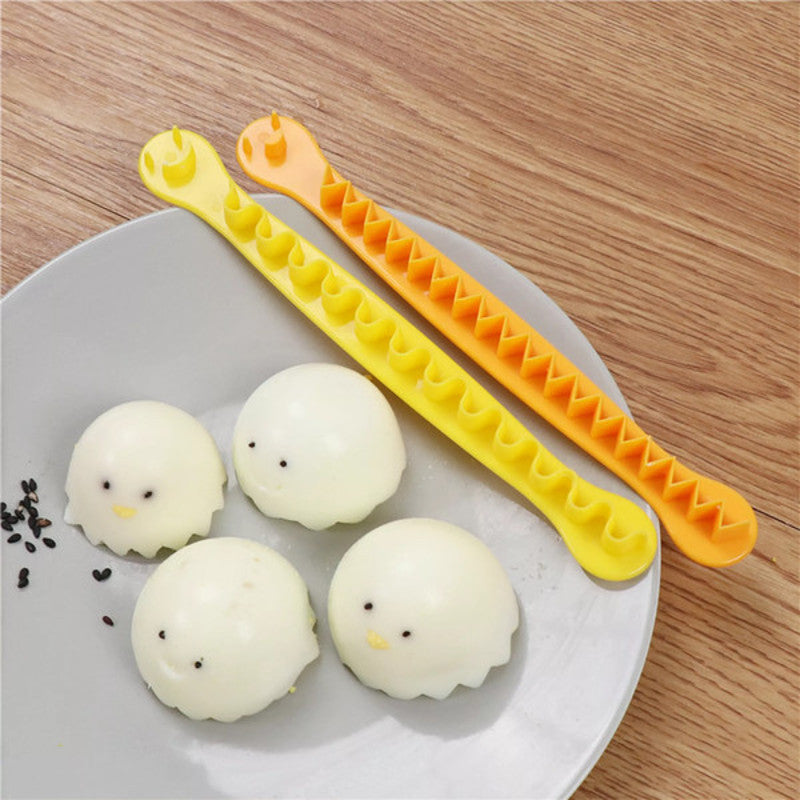 2 Pc Lace Boiled Egg Cutter