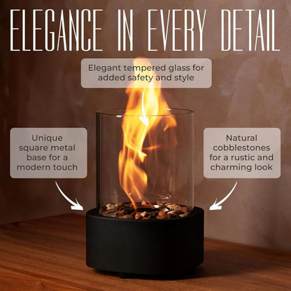 Portable Glass Tabletop Fireplace