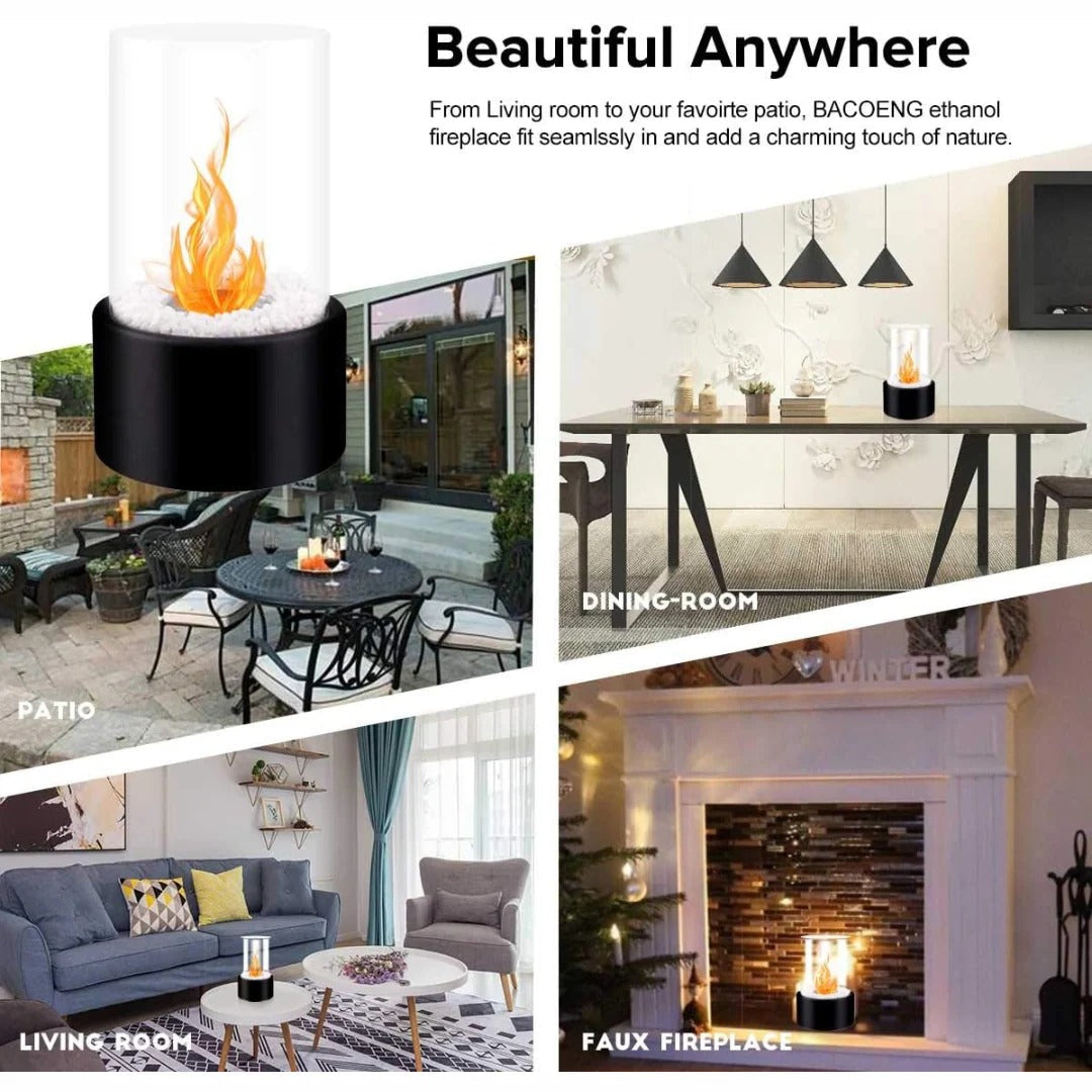 Portable Glass Tabletop Fireplace