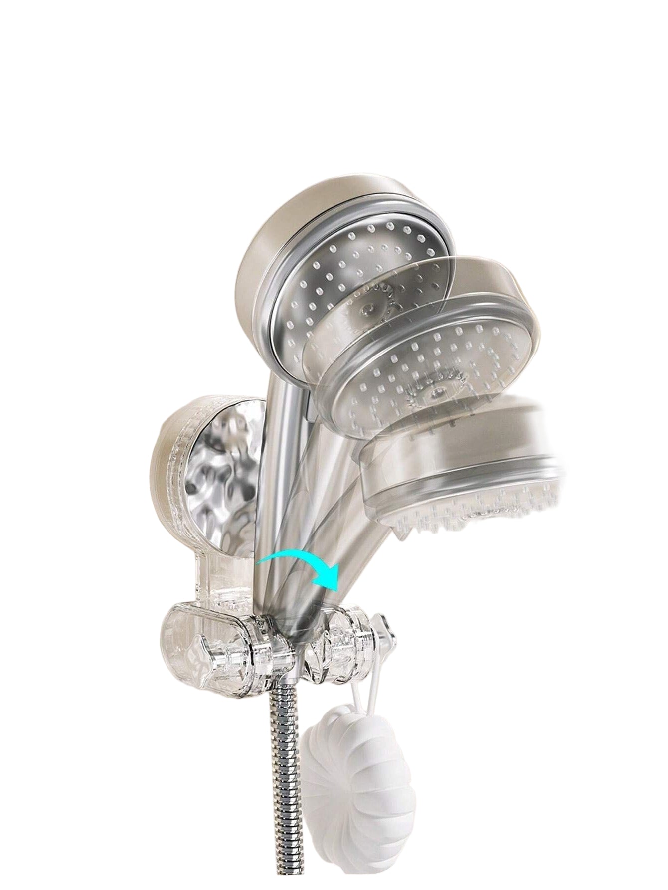 Adjustable Shower Head Bracket with 360° Rotation