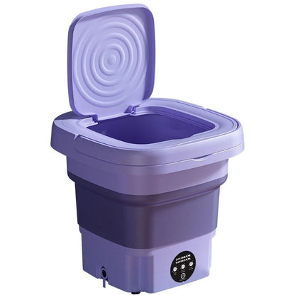 Portable Clothes Washer with Built-In Spin Dryer