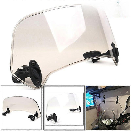 Adjustable Motorcycle Windshield Extension for Extra Wind Protection