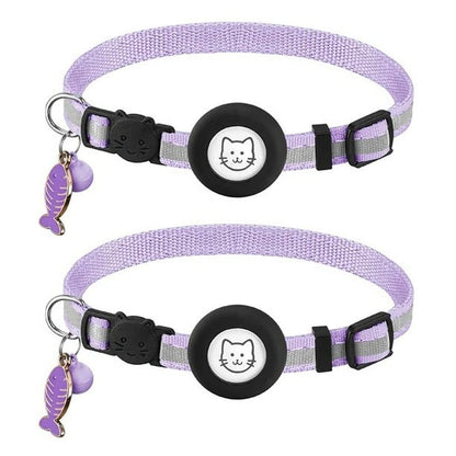 Pet Airtag Holder Collar Waterproof and Reflective Safety Design