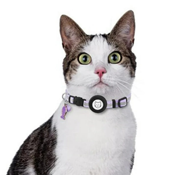 Pet Airtag Holder Collar Waterproof and Reflective Safety Design