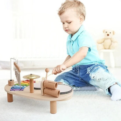Wooden Music Station Fun and Creative Musical Toy for Kids