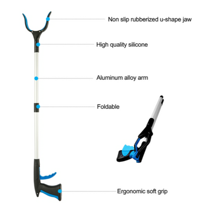 Heavy-Duty Grabber Stick Tool: Portable, Rotatable, Lightweight, and Ultimate Solution for Hard-to-Reach Places