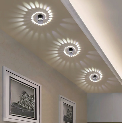 Spiral Lighting Effect LED Wall Lamp